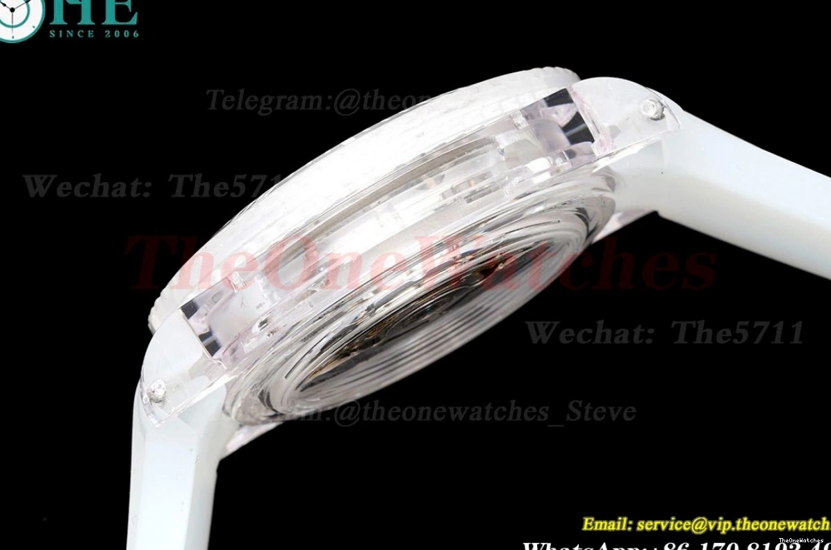 A2824 Acrylic F8F Skeleton Date No Submariner RU Dial 40MM 1210